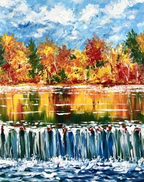 Cascading Autumn — Painting
