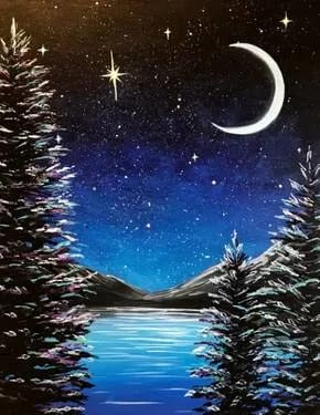 Mystical Midnight at Mossop's Social House — Painting