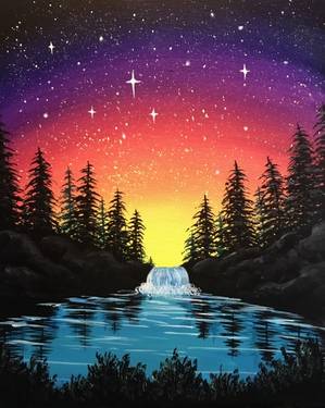 Paint Nite @Casa Mexico Merivale WEDNESDAYS! Starlight Falls — Painting