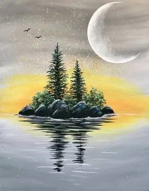 Sunrise Island at Diana's Oyster Bar - Markham — Painting
