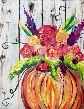 pumpkin bouquet — Painting