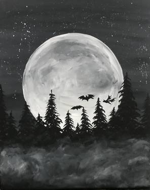 Spooky Moon 2 — Painting