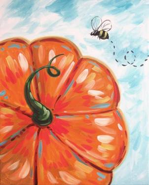 Bee-utiful Pumpkin — Painting