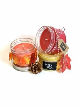 Fall Candle Trio — Painting