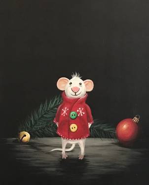 Merry Mouse Visitor — Painting