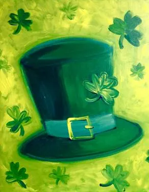 Paint Nite: Leprechaun Hat — Painting