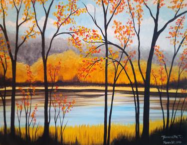 Lakefront Serenity — Painting