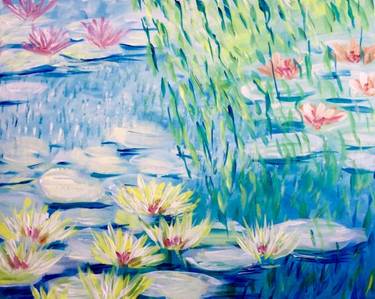 Lilies in the Morning Sun   — Painting