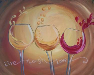 3 Wines and a Toast at Ye Olde Sonoma Public House — Painting