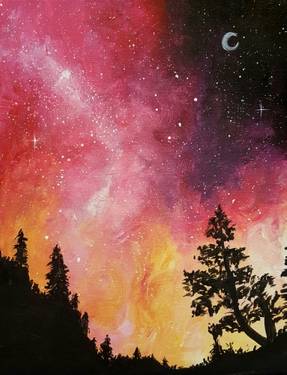10/13/26 - Galaxy In the Pines — Painting