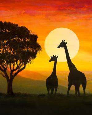 09/29/2026 Safari Wild Paint Nite at Viviano’s in Fenton, MO — Painting
