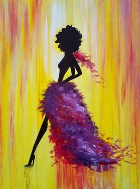 08/02/18 Fundraiser for Bras For A Cause Fresno — Painting