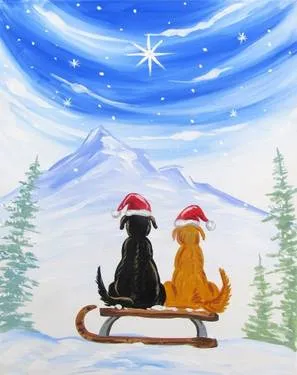 Have a Doggy Christmas — Painting