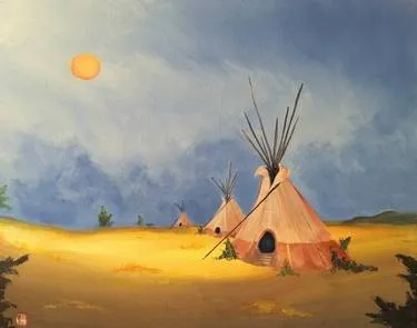 First Americans — Painting