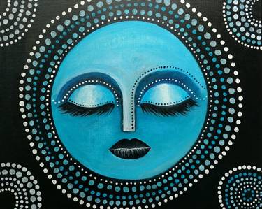 Paint Nite: Blue Moon Goddess — Painting