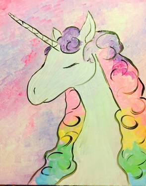 Rainbow Unicorn II — Painting