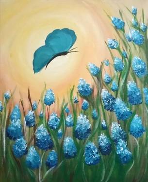 Slow Down Sunday Virtual Paint Nite w/ Joyce of Art!! Blue Bonnets in Summer — Painting