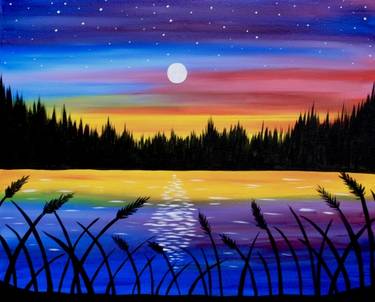Pretty Paradise Lake - Spear Ridge Cafe  — Painting