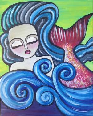 Friday Lady in the Water — Painting