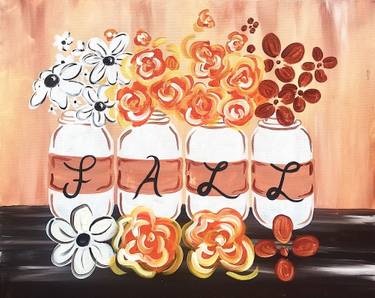 Fall Flowers - Barleycorn's Florence — Painting