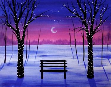 11/12/2026 Winter Tree Lights Paint Nite UPSTAIRS at Marquart’s Landing — Painting