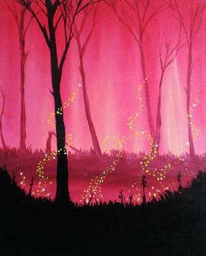 Thursday Red Twilight — Painting