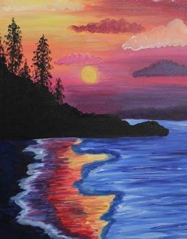 Rainbow Shore — Painting