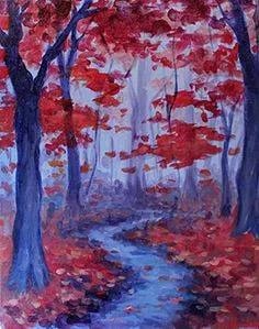 Autumn Mood at Broadway Bar and Grill Portobello — Painting