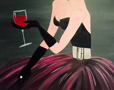 Fine Wine at  Mtn. Mike's on Montgomery in SRosa  — Painting