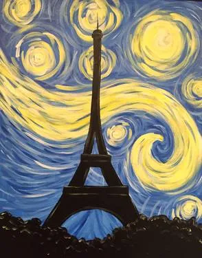 Paint Nite: Starry Night Paris — Painting