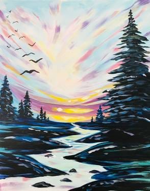 Paint Nite: Pine River Flight — Painting