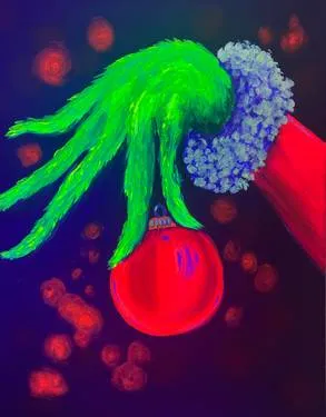 GLOW Grinchmas at O'Dear Bar & Grill — Painting