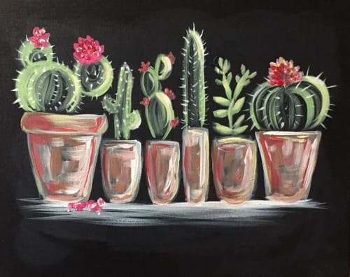 Cactus Collection Painting Event in Mesa Az  — Painting