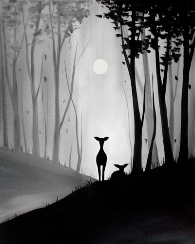 Paint Nite @Moose Orleans FRIDAYS: Forest Friends — Painting