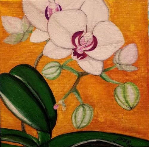 Blooming Orchid at Ye Olde Sonoma Public House — Painting