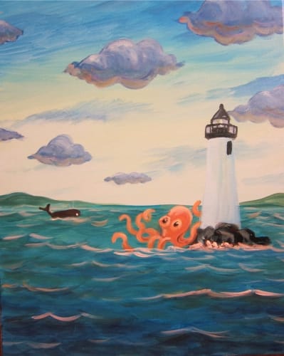 Breaking Some Waves — Painting