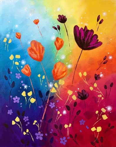 Paint Nite: Blooming Summer — Painting