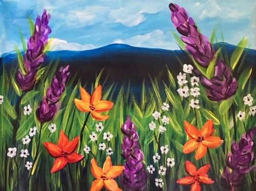 Field of Wild Flowers — Painting