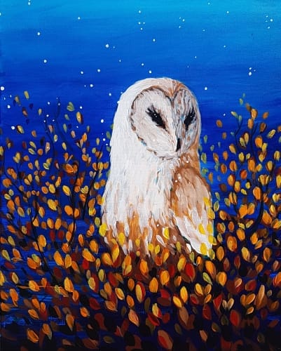 Autumn Owl  — Painting