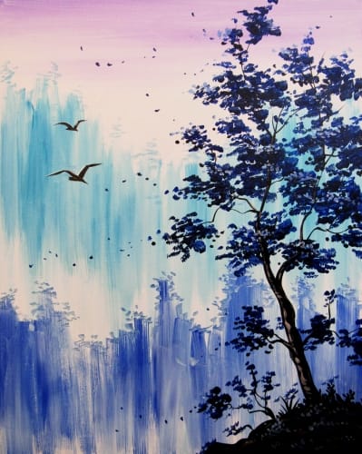 "Rainforest Flight" — Painting