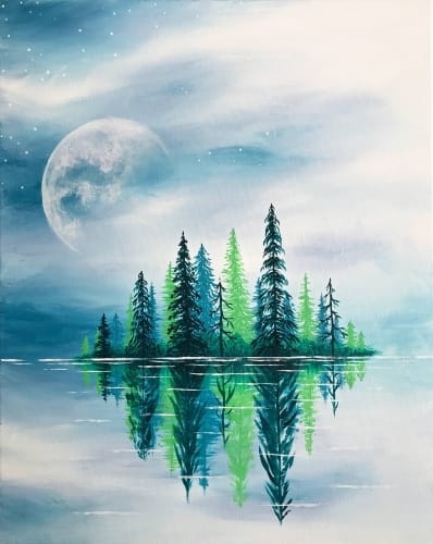 Artistic Evening with Friends — Painting