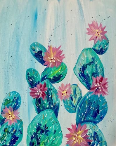  Cactus Blossoms Paint and Sip in Surprise AZ — Painting