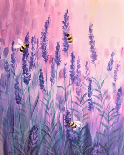Lavender Buzz — Painting