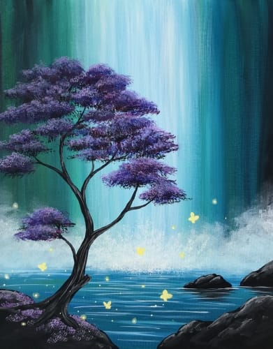 Butterfly Falls at Palooza  — Painting