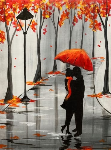 Rainy Autumn  — Painting