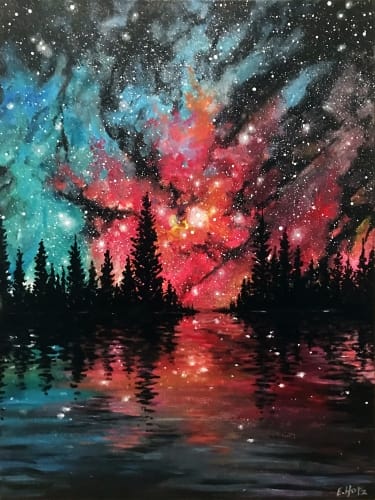 06/24/26 - Forest Lake Galaxy — Painting