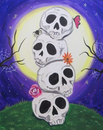 Stack-o-Skulls — Painting