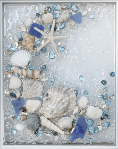 seaside friends seascape — Painting