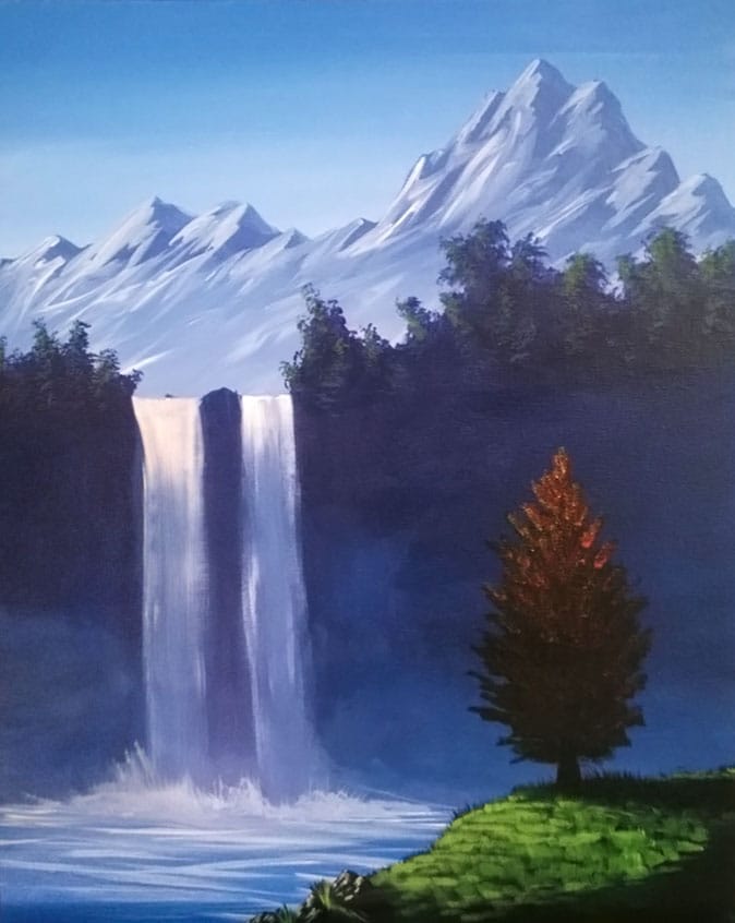 Saturday Mountain Falls — Painting