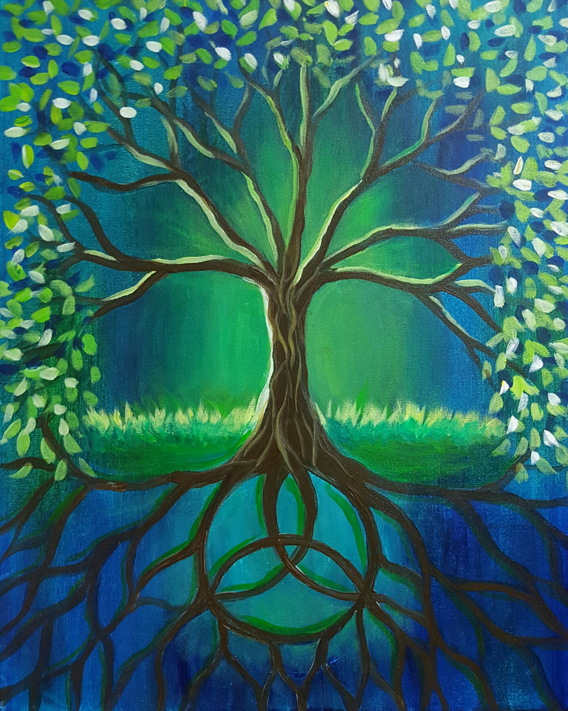Celtic Trinity Tree   — Painting